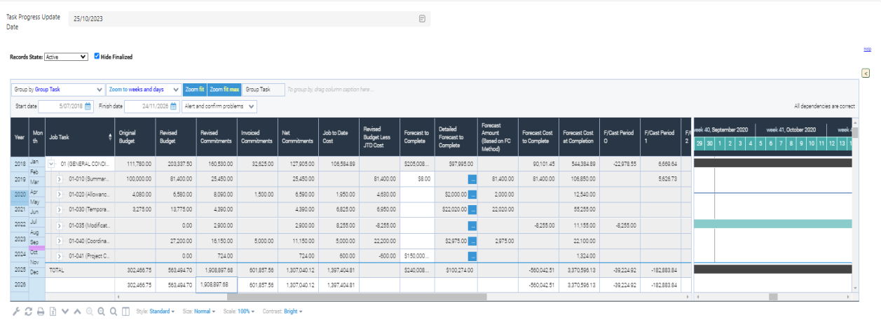 Jobs - Job Task Progress